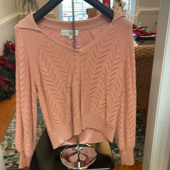 Women’s Anna Cate LS Sweater. Peach. Size Medium. NWT - Picture 1 of 8